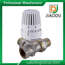 brass thermostatic radiator three way angle valve actuator